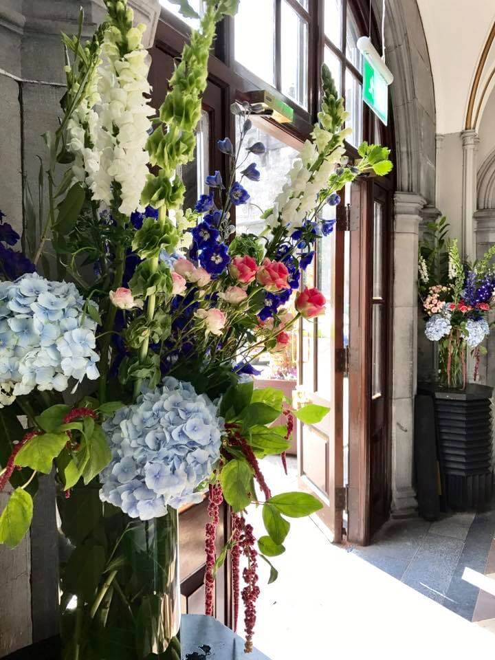 Flowers for the Civic Reception for the visit of HRH the Prince of Wales